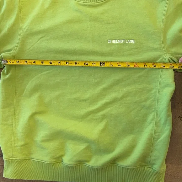 Helmut Lang Vibrant Green Crew Neck Sweater Size M - Picture 5 of 10